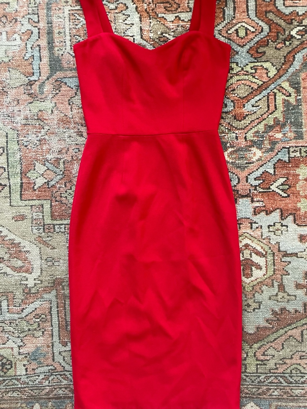 Dress the Population Red Midi Sheath Dress
